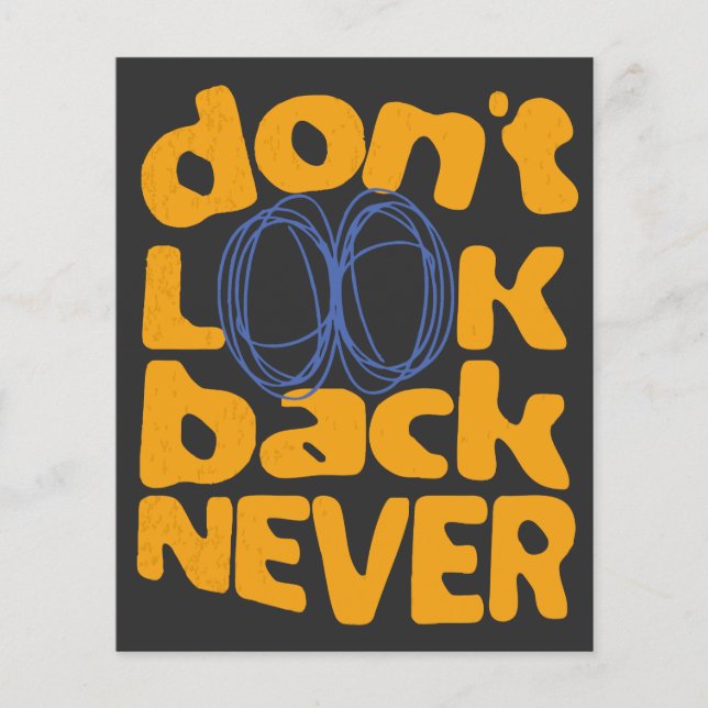 二度と振り返らない (正面)