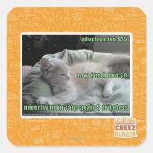 二度と檻の中に住まない スクエアシール (正面)