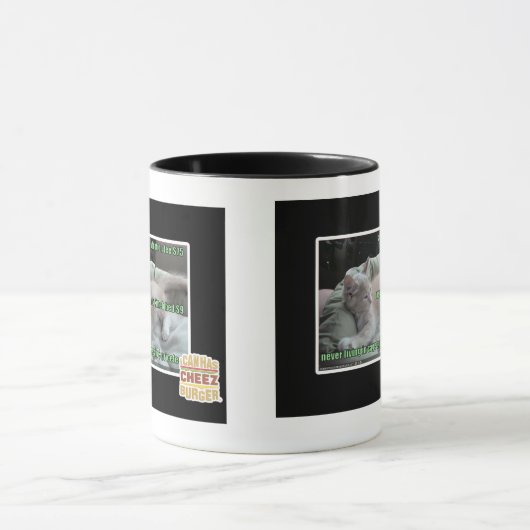 二度と檻の中に住むことはない マグカップ (中央)