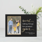 二度と編集できないカラーのホリデー写真カード シーズンカード (スタンド正面)