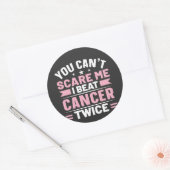 二度も怖がらせることはできない、私はビート癌だ ラウンドシール (封筒)