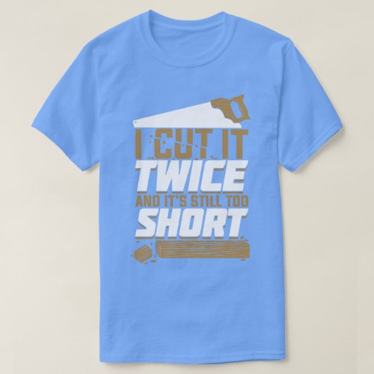 二度切っても短い Tシャツ (デザイン正面)