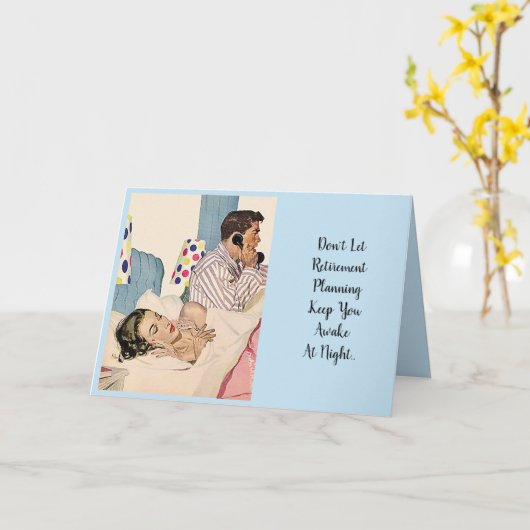 二度退職のおもしろいのユーモアその夫半分$ カード (黄色い花)