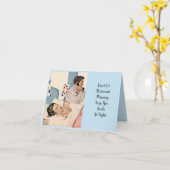 二度退職のおもしろいのユーモアその夫半分$ カード (黄色い花)