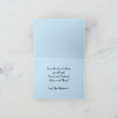 二度退職のおもしろいのユーモアその夫半分$ カード (内部)