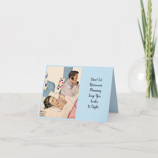 二度退職のおもしろいのユーモアその夫半分$ カード (正面)