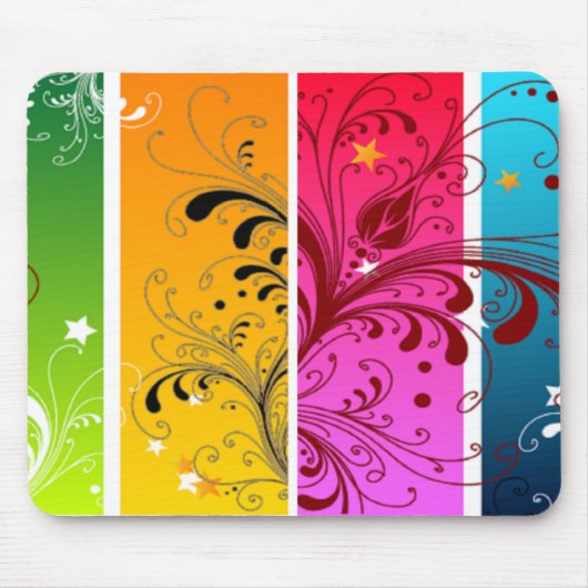 二度floraled マウスパッド (正面)