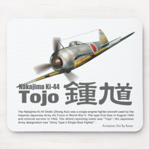 二式戦闘機"鍾馗『中島Ki-44』東条 マウスパッド