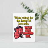 二悪のうち軽い者の投票 ポストカード (スタンド正面)