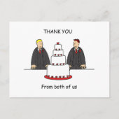 二感謝してい人のゲイ男性カップルから ポストカード (正面)