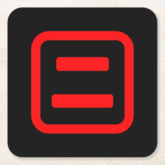 二日本の番二 【Ni】漢字 スクエアペーパーコースター (正面)