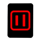 二日本の番二 【Ni】漢字 マグネット (縦)