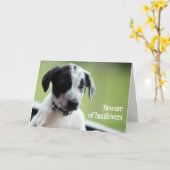 二日酔いに気を付ける カード (黄色い花)