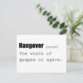 二日酔いの定義が面白い ポストカード (スタンド正面)