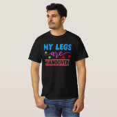 二日酔いの脚 Tシャツ (正面フル)