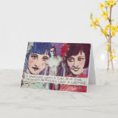 二日酔いは一日続く カード (黄色い花)