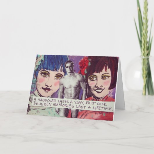 二日酔いは一日続く カード (正面)