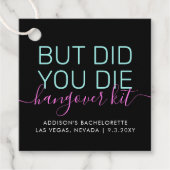 二日酔いキット あなたは死んだの？ 面白い パーソナライズド フェイバータグ (正面)