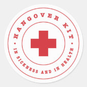 二日酔いキット ラウンドシール (正面)