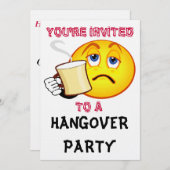 二日酔いパーティーのご招待 招待状 (正面/裏面)