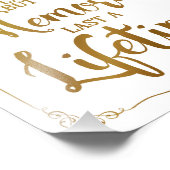 二日酔いパーティーのサイン結婚、ヴィンテージ、サイン、金ゴールド フォトプリント            (角)