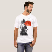 二日酔い人間の木のグラフィック Tシャツ (正面フル)