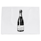 二日酔い回復キッ結婚トゲスト ラージペーパーバッグ (正面)