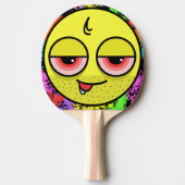 二日酔い顔 卓球ラケット (正面)