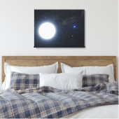 二星系を示すアーティストの概念 キャンバスプリント (インサイチュ (寝室))