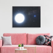 二星系を示すアーティストの概念 キャンバスプリント (インサイチュ (リビング))