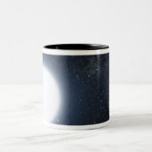 二星系を示すアーティストの概念 ツートーンマグカップ (中央)