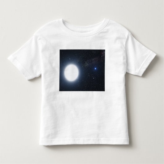 二星系を示すアーティストの概念 トドラーTシャツ (正面)