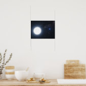 二星系を示すアーティストの概念 ポスター (キッチン)