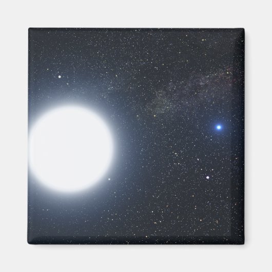 二星系を示すアーティストの概念 マグネット (正面)