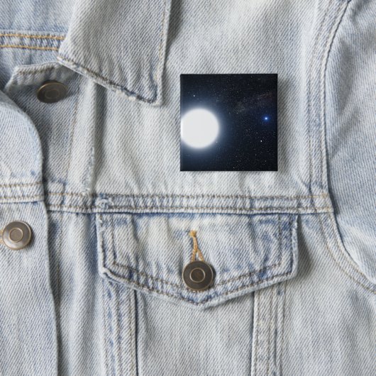 二星系を示すアーティストの概念 缶バッジ (インサイチュ)