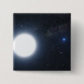 二星系を示すアーティストの概念 缶バッジ (正面)