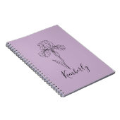 二月のアイリス 誕生花 ノートブック (右側)