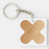 二本のバンドエイド キーホルダー (正面)