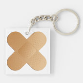 二本のバンドエイド キーホルダー (裏面)