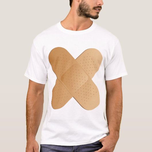 二本のバンドエイド Tシャツ (正面)