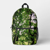 二本の木 プリントバックパック (正面)