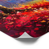 二本の道が木に分かれた ポスター (角)