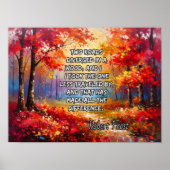 二本の道が木に分かれた ポスター (正面)