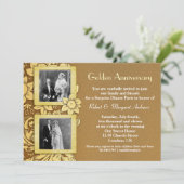 二枚の写真 結婚記念日の招待状です 招待状 (スタンド正面)