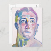 二枚目俳優の郵便はがき ポストカード (正面/裏面)
