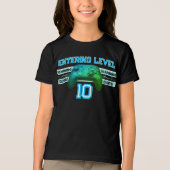 二桁の年齢!10歳の誕生日おめでとう! トライブレンドTシャツ (正面)