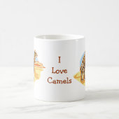 二次ラクダのマグス – 文字オプション コーヒーマグカップ (中央)