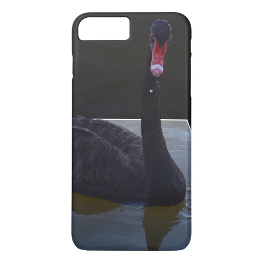 二次元の池に泳ぐ黒い白鳥 Case-Mate iPhoneケース (裏面)