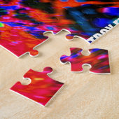 二次元の（ばちゃばちゃ）跳ねるの抽象芸術Puzzel ジグソーパズル (側面)