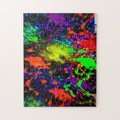 二次元の（ばちゃばちゃ）跳ねるの抽象芸術Puzzel ジグソーパズル (縦)